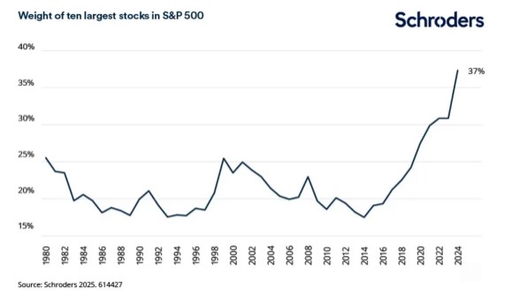 Concentratie s p500 aandelen